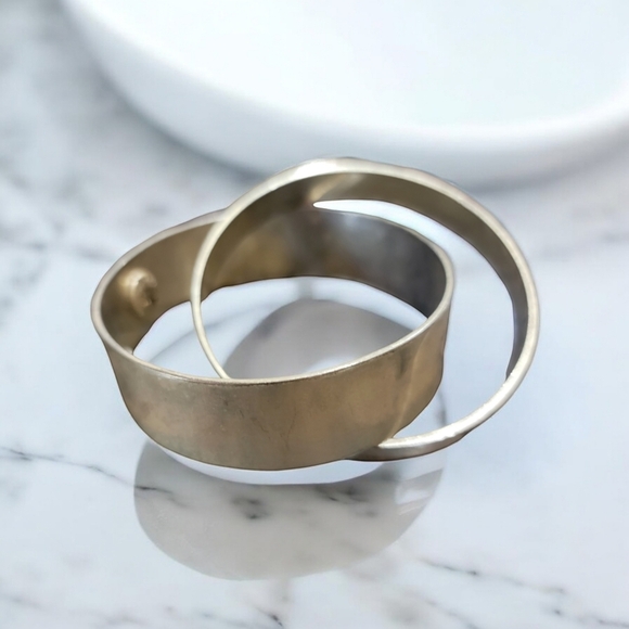 Double brass bangles - Picture 1 of 1